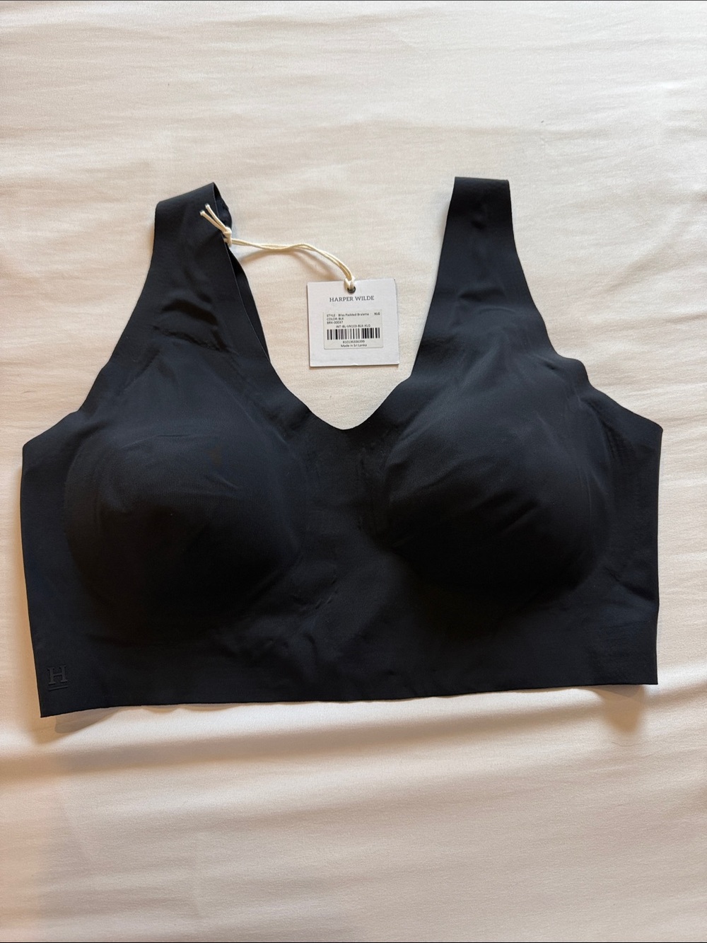 Harper Wilde Seamless Black Comfort Bralette